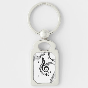 Climactic G Clef Key Ring