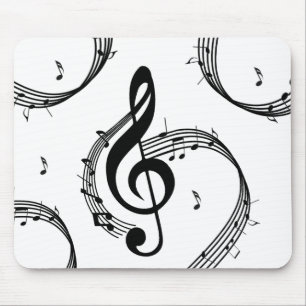 Climactic G Clef Mouse Pad