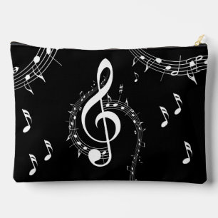 Climactic G Clef Music Black Accessory Pouch