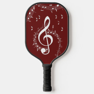 Climactic G Clef Music Maroon Pickleball Paddle