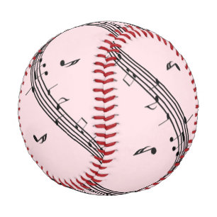 Climactic G Clef Music Pink Baseball