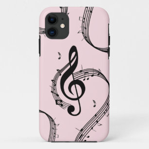 Climactic G Clef Music Pink iPhone 11 Case