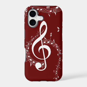 Climactic G Clef Music Red