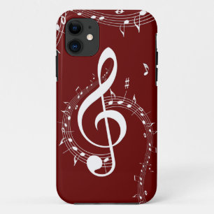 Climactic G Clef Music Red iPhone 11 Case