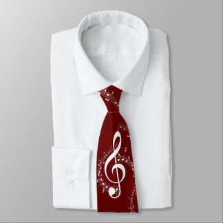 Climactic G Clef Music Red Tie