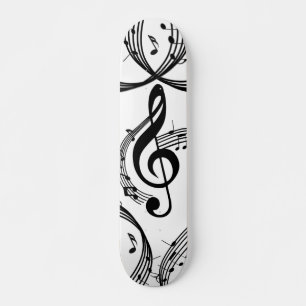 Climactic G Clef Music Skateboard