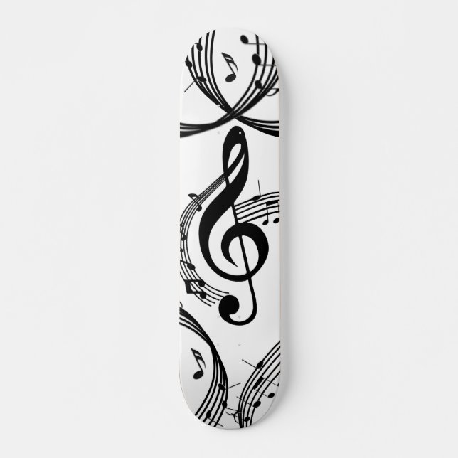 Climactic G Clef Music Skateboard (Front)