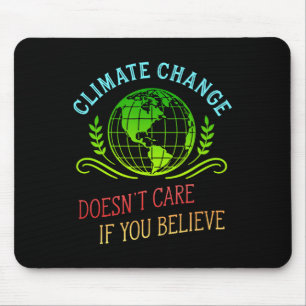Climate Change Activist Gift Earth Day Vintage Sty Mouse Pad
