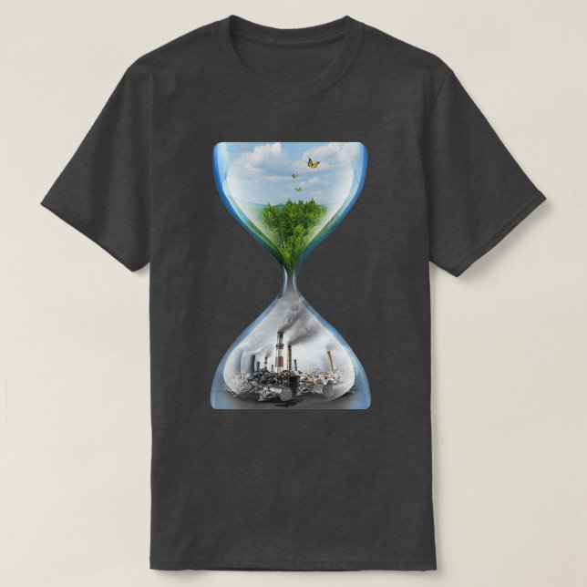 Climate Change and Environmental Global Warming Co T-Shirt (Design Front)