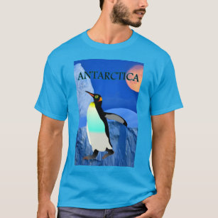 Climate Change Antarctic Glacier Penguin Moonscape T-Shirt