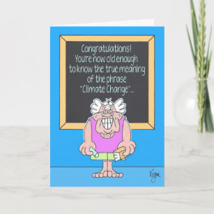 CLIMATE CHANGE Birthday Card
