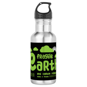 Climate Change   Carbon Pollution   Action T-Shirt 532 Ml Water Bottle