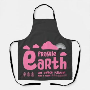 Climate Change Carbon Pollution Action T-Shirt Apron