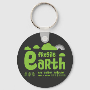 Climate Change   Carbon Pollution   Action T-Shirt Key Ring