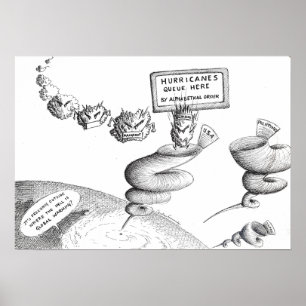 Climate Change Cartoon Poster