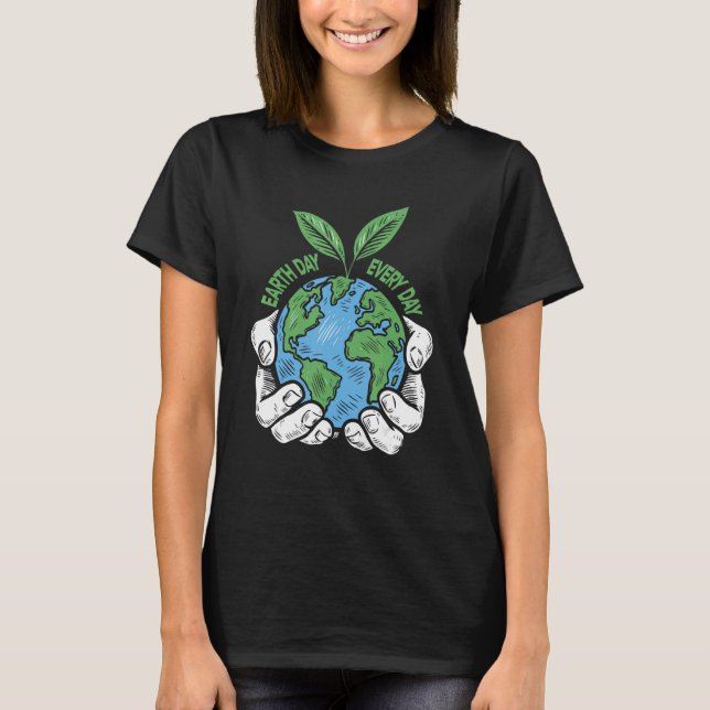 Climate Change Cool Environmentalist  Earth Day Ev T-Shirt (Front)