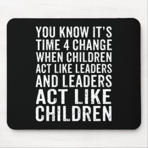 Climate Change Demonstration Environmental Protect Mouse Pad