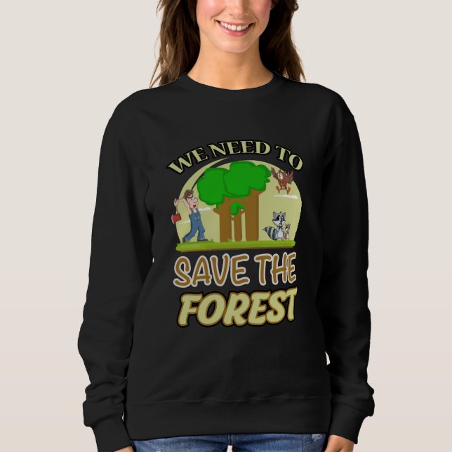 Climate Change Earth CO2 Future Planet Gift Idea Sweatshirt (Front)