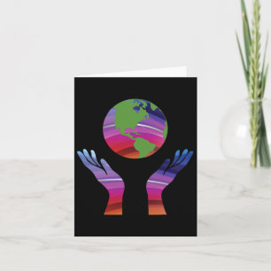 Climate Change - Earth Day Global Warming Tee Shir Card