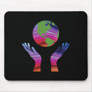 Climate Change - Earth Day Global Warming Tee Shir Mouse Pad