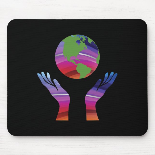 Climate Change - Earth Day Global Warming Tee Shir Mouse Pad (Front)