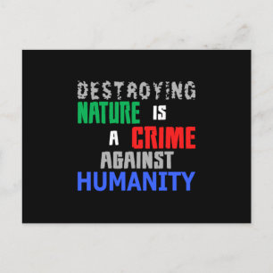 Climate Change Earth Future Planet CO2 Gift Idea Postcard