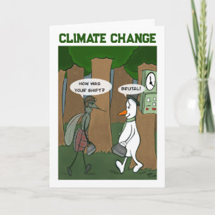 Climate Change Folded Greeting Card