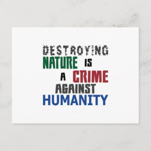 Climate Change Future Planet Earth CO2 Global Gift Postcard