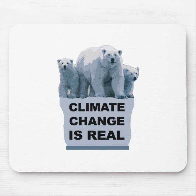 CLIMATE CHANGE IS REAL MOUSE PAD (Front)