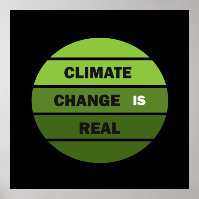 climate change is real poster (Front)