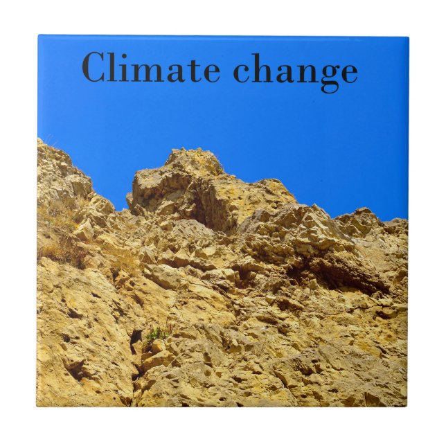 Climate Change look after the environment  Ceramic Tile (Front)