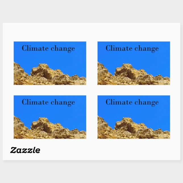 Climate Change look after the environment  Rectangular Sticker (Sheet)