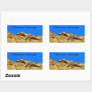 Climate Change look after the environment Rectangular Sticker
