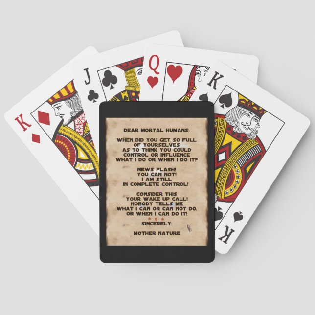 Climate Change Playing Cards (Back)