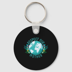 Climate Change Respect Our Mother Save The Planet Key Ring