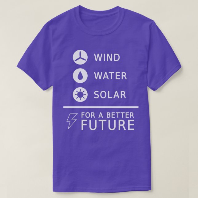 Climate change saying renewable energy gift 3 T-Shirt (Design Front)