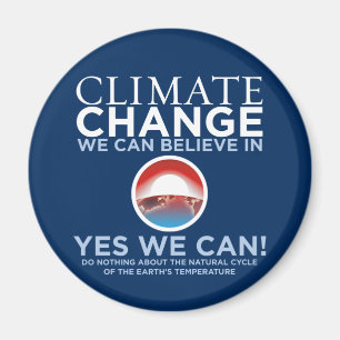 Climate Change - Yes We Can Obama Parody Magnet