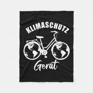 Climate Protection Device, Cool Bicycle Gift, Envi Fleece Blanket
