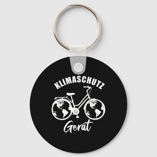 Climate Protection Device, Cool Bicycle Gift, Envi Key Ring (Front)