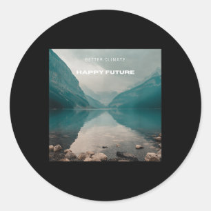Climate Protection_environmental Protection_future Classic Round Sticker