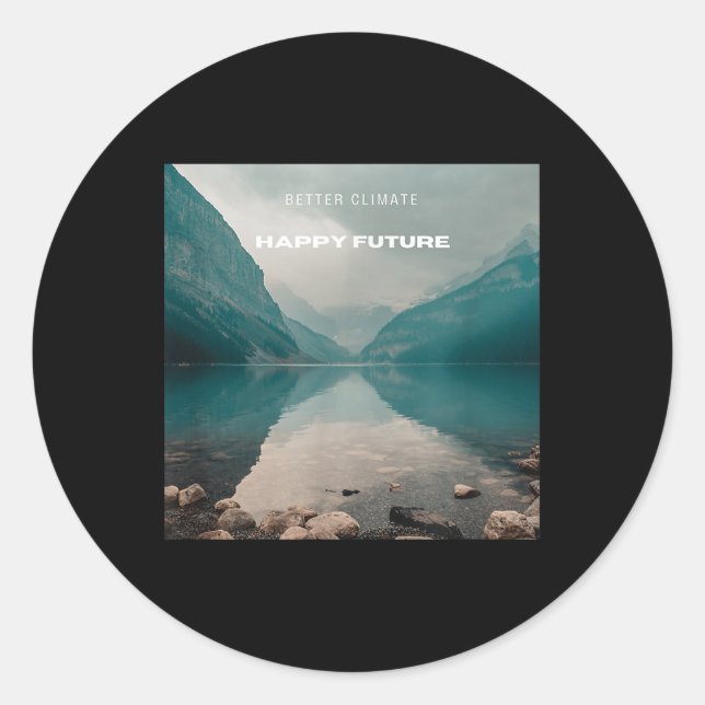 Climate Protection_environmental Protection_future Classic Round Sticker (Front)