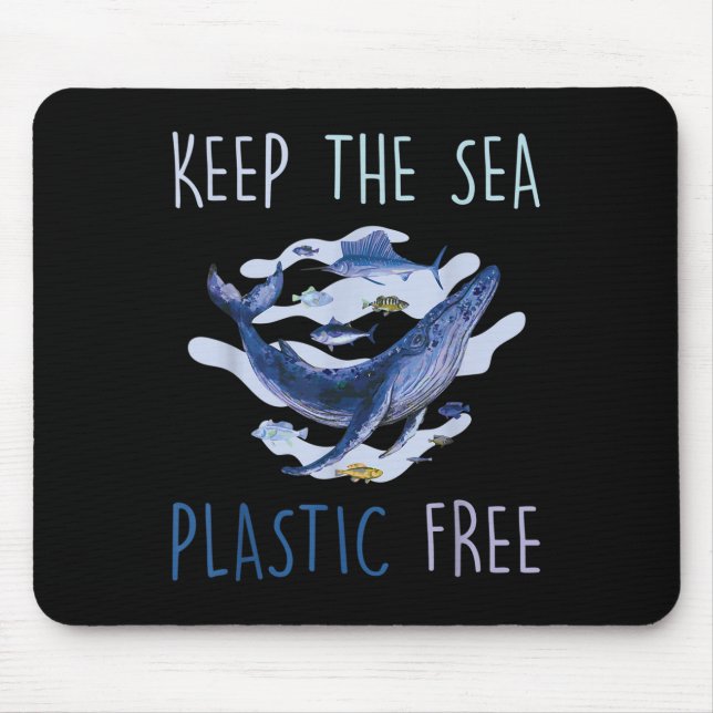 Climate Protection Whale Environmental Protection  Mouse Pad (Front)
