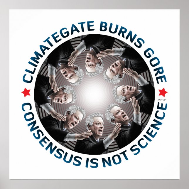Climategate Burns Gore Poster (Front)