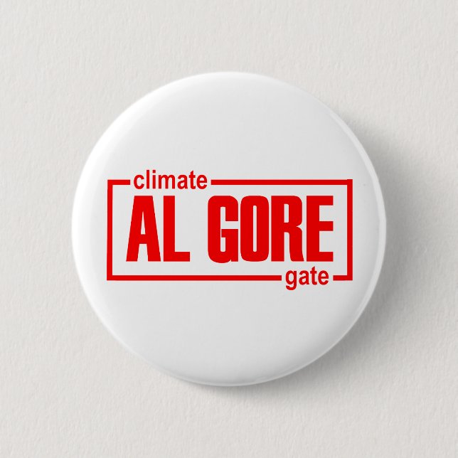 ClimateGate, lie, climate change, global warming 6 Cm Round Badge (Front)