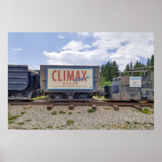 Climax, Colorado, Train Car Poster