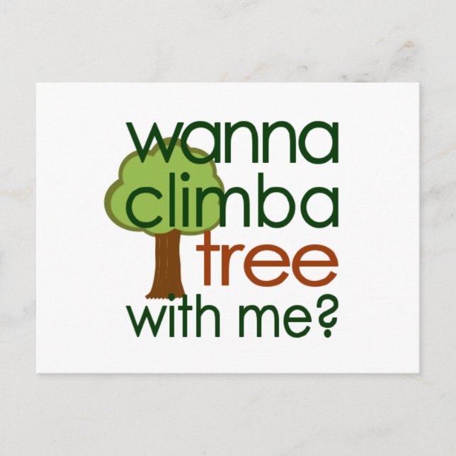 Climb a tree postcard (Front)