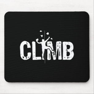 Climb Bouldering Wall Climber Rock Climbing Mount Mouse Pad