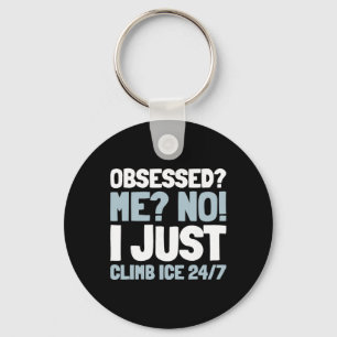 Climb Climber - Ice Climbing _2 Key Ring