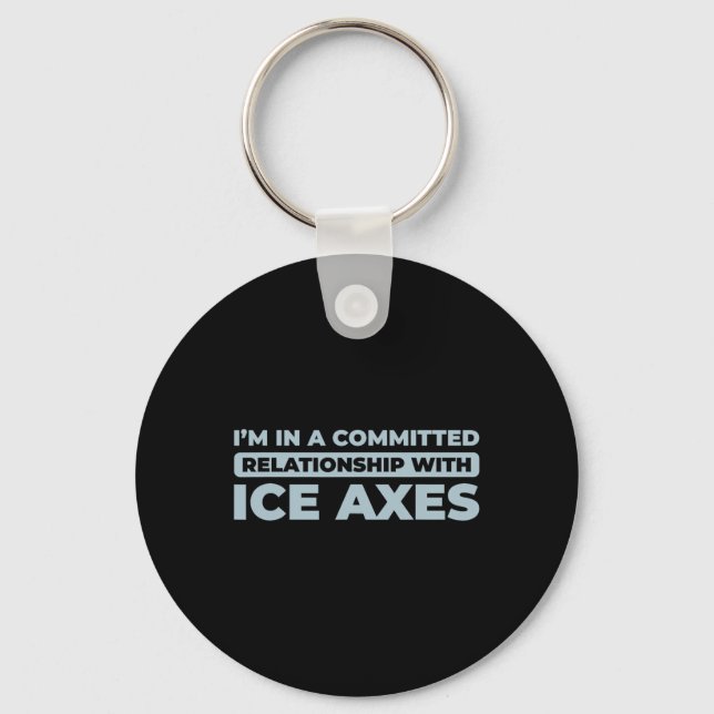 Climb - Climber Ice Climbing _2  Key Ring (Front)