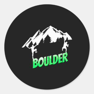 Climb Climbing Boulder Bouldering Boulderer  Classic Round Sticker